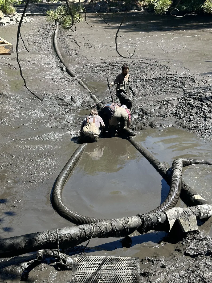 Sediment and muck removal for rural water features in Heber City, Utah