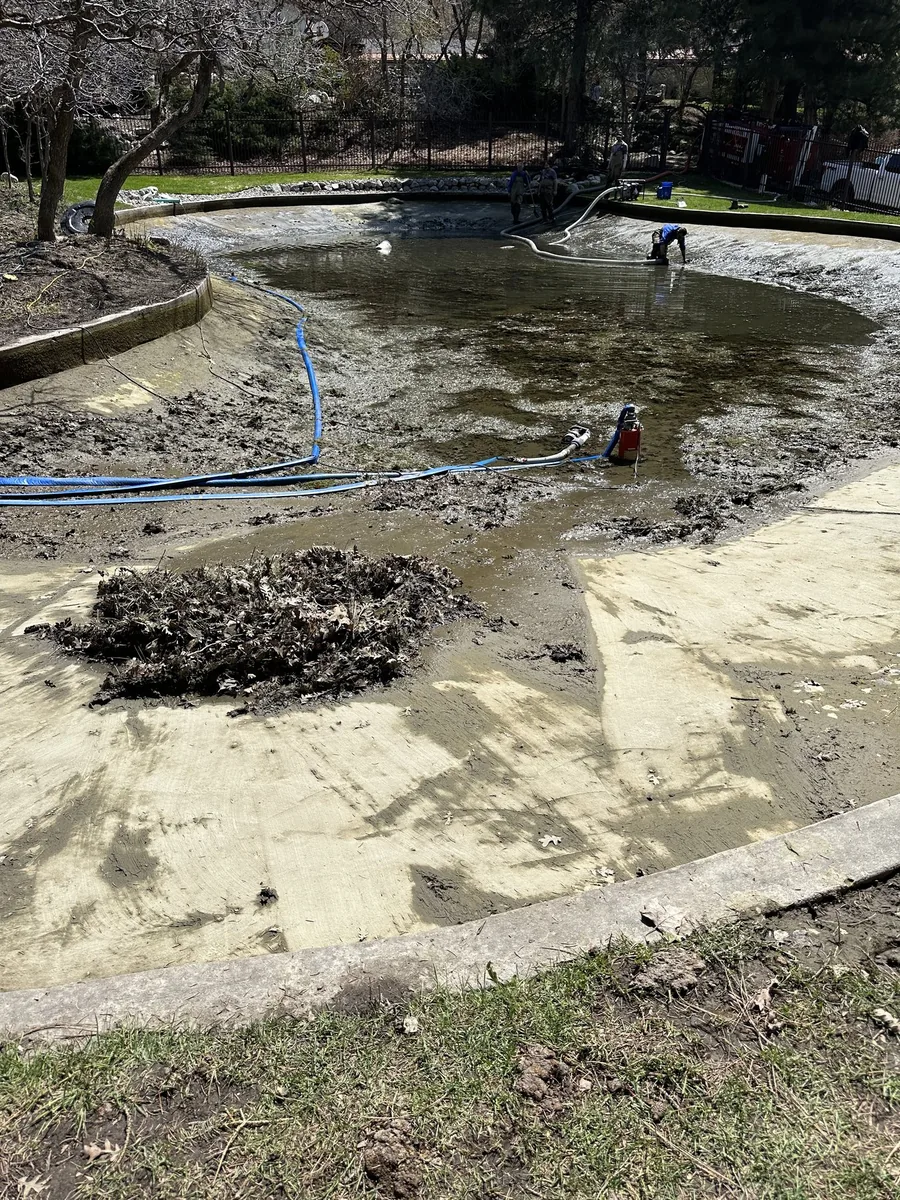 Sediment buildup before dredging in Tooele, Utah