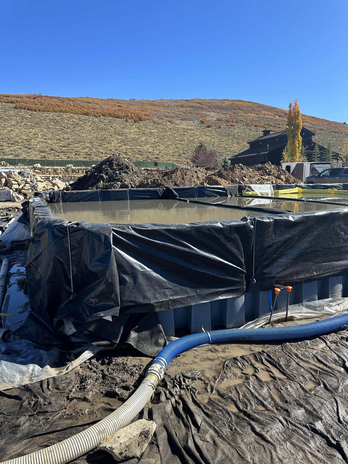 Golf course pond dredging